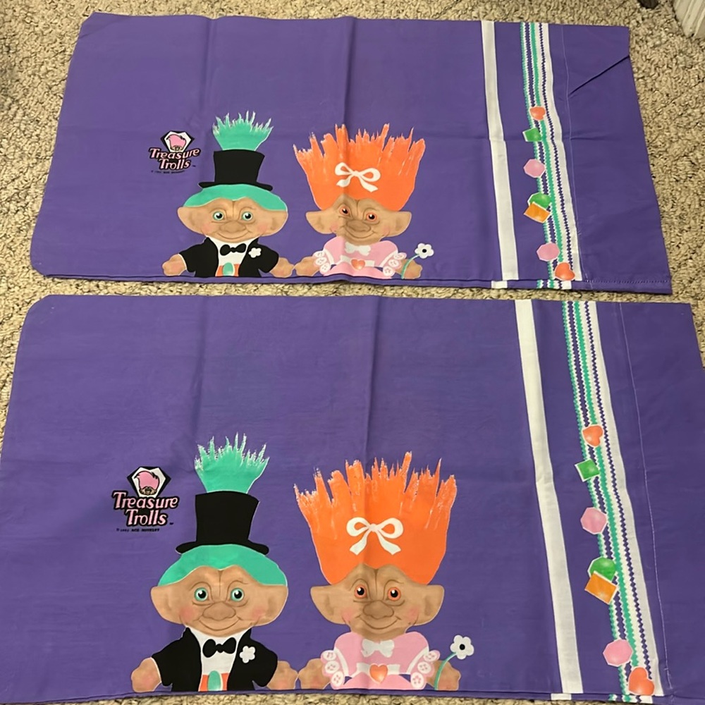 Vintage Treasure Trolls Pillowcases
